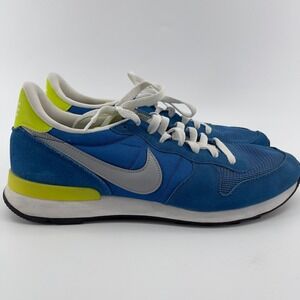 Nike Internationalist Men's Blue Yellow Running Shoes Sneakers Size 11.5